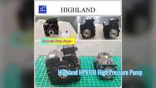 Solución para cosechadora Highland HPV110 con bomba de pistón axial de 42 MPa