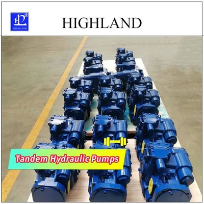 2500r/Min Rated Speed Tandem Hydraulic bombea con el control 110cc/R+110cc/R de la presión y de flujo