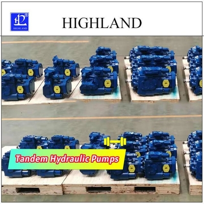 Pompas hydráulicas en tándem 110cc/R+110cc/R del pistón axial volumétrico