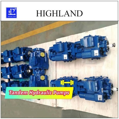 Bombas hidráulicas industriales en tándem con diseño de estructura de placa de colchón