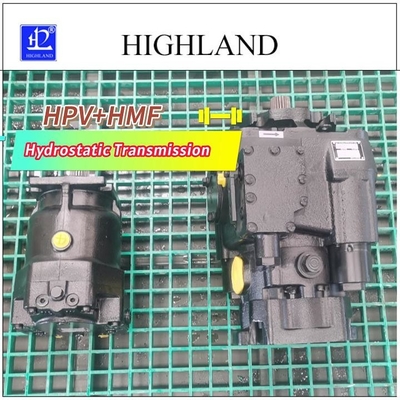 HPV110 HMF110 Cargador subterráneo Transmisión hidrostática en caja de contrachapado