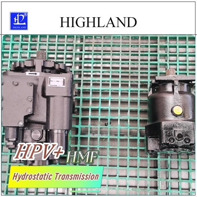 Máquina de ensilladura con transmisión de accionamiento hidrostático