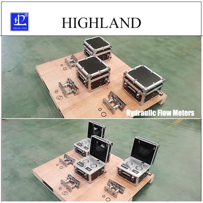 HIGHLAND mezclador de cemento medidor de caudal hidráulico Datos de visualización 400L/min Prueba de caudal