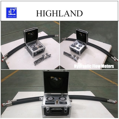HIGHLAND mezclador de cemento medidor de caudal hidráulico Datos de visualización 400L/min Prueba de caudal