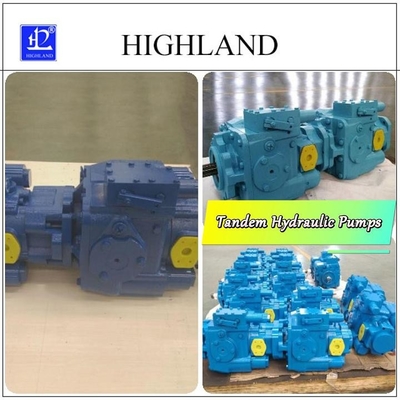 97% bombas hidráulicas tandem con caja de madera contrachapada de hierro fundido