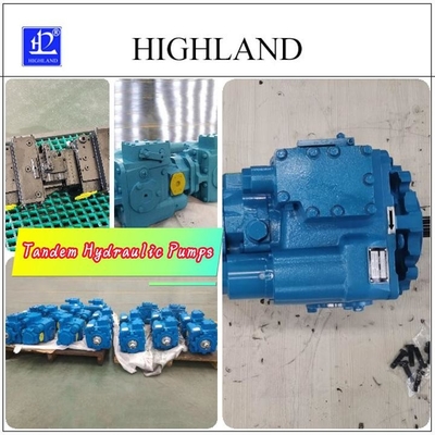 97% bombas hidráulicas tandem con caja de madera contrachapada de hierro fundido