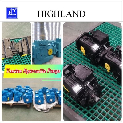 97% bombas hidráulicas tandem con caja de madera contrachapada de hierro fundido