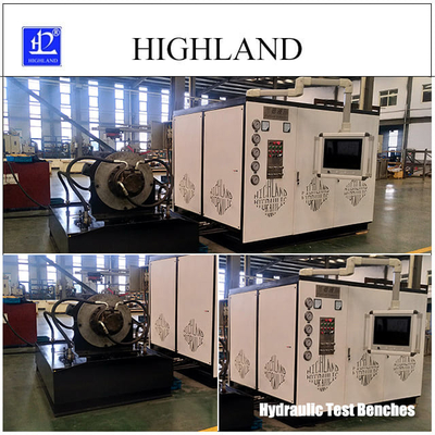 Máquina de ensayo hidráulica de buques Personalización de 500 L/min Cantidad de flujo Equipo de ensayo HIGHLAND