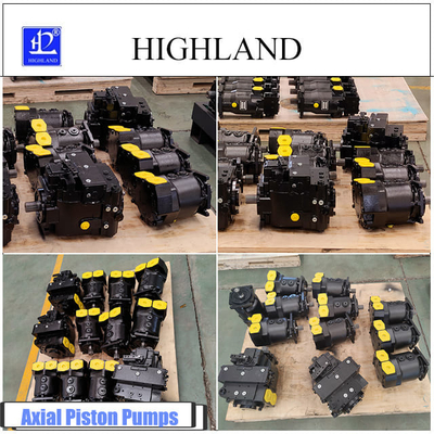 Bomba de pistón axial de desplazamiento fijo Highland Bomba hidráulica de accionamiento eléctrico