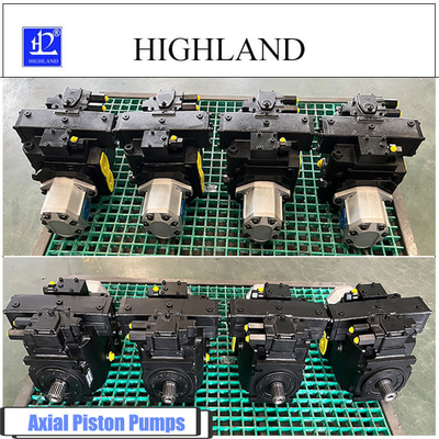 Bomba de pistón axial de desplazamiento fijo Highland Bomba hidráulica de accionamiento eléctrico