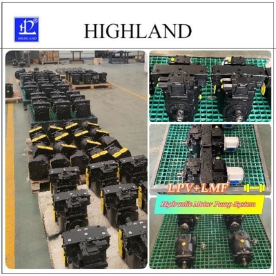 Sistema de bomba de motor de hierro fundido de potencia cosechadora hidráulica con desplazamiento máximo de 90 ml / r