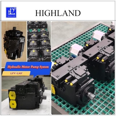 Sistema de bomba de motor de hierro fundido de potencia cosechadora hidráulica con desplazamiento máximo de 90 ml / r