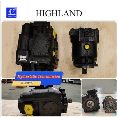 Transmisión hidrostática Componentes de hierro fundido Modo de accionamiento hidráulico en caja de contrachapado