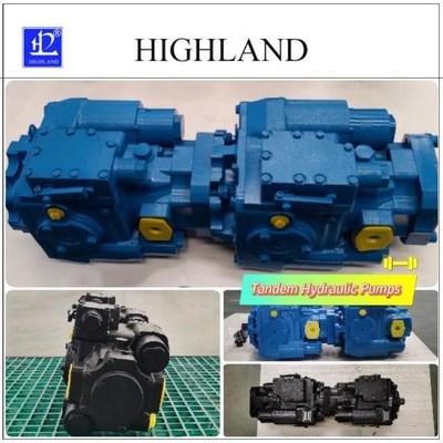 Recolector Tandem Bombas hidráulicas Componentes de hierro fundido negro azul
