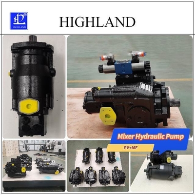 Pampilla de pistón axial hidráulica PV23 de carga manual para camión mezclador